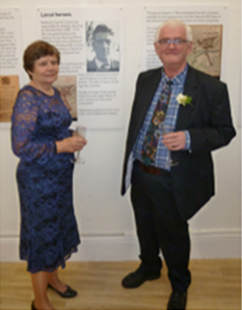 Gwyneth Gibbs with Roderick Fennell at the Society's reception